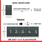 Antrasit Trapez Sac – 2 Metre - Görsel 6