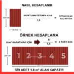 Kiremit Rengi Trapez Sac – 2 Metre - Görsel 5
