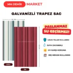 Kiremit Rengi Trapez Sac – 2 Metre - Görsel 7
