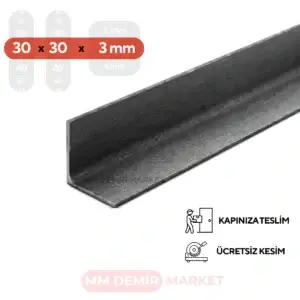 30 X 30 X 3 mm Köşebent Profil 2 Metre - L Profil