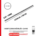 14 mm İnşaat Demiri – 2 Metre - Görsel 5