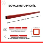30x30 Boyalı Kutu Profil – 2 Metre - Görsel 2