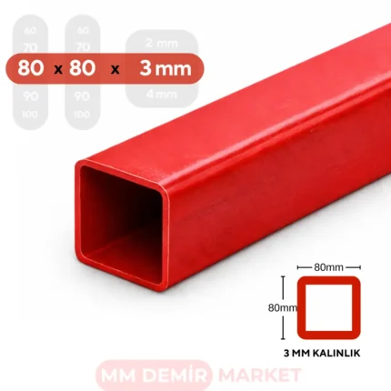 80x80 kutu profil 2 metre